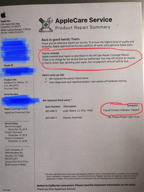 Apple fixed water damage for free, broke my old Mac and bought a new ...