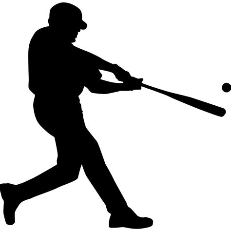Page Baseball Silhouette Cliparts | Download Free Vector Images