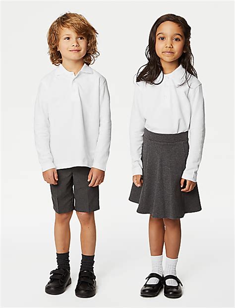 Buy 2Pk Unisex Easy Dressing Polo Shirts at Marks & Spencer