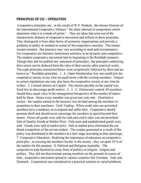 Principles of Cooperation 的图像结果