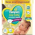 Buy Pampers Active Baby Tape Style Baby Diapers, New Born/Extra Small ...