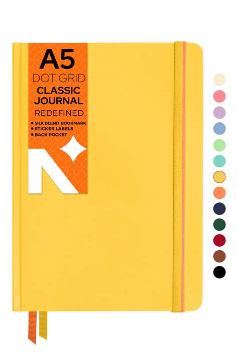 NEORAH—A5 Dot Grid Classic Notebook -110 Gsm (210x148mm)-Hardcover ...