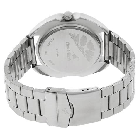 Fastrack Quartz Analog White Dial Stainless Steel Strap Watch for Guys