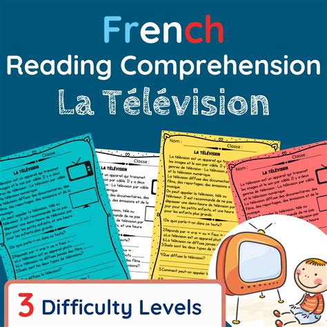 French Reading Comprehension Activity For Beginners. Compréhension de ...