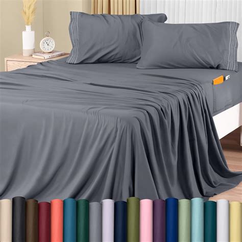 Amazon.com: Utopia Bedding Full Size Bed Sheets Set – Soft Microfiber 4 ...