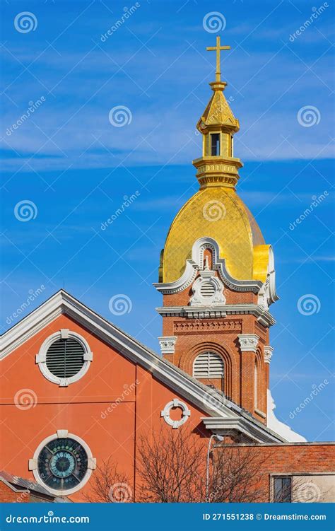 Sunny View of the Cathedral of the Immaculate Conception Stock Photo ...