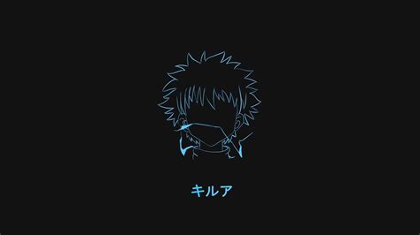Download Hunter X Hunter Killua Zoldyck Minimalist Art Wallpaper | Wallpapers.com