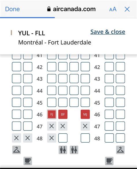 Seats selection : r/aircanada