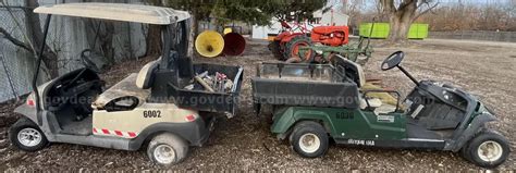 Lot of 2 Gas Golf Carts | GovDeals