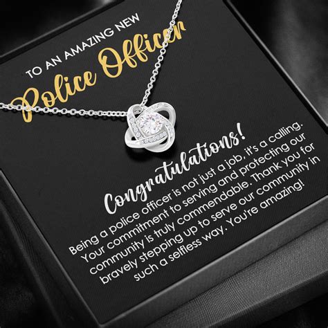 New Police Officer Necklace, Police Academy Graduation, Gift for Police ...