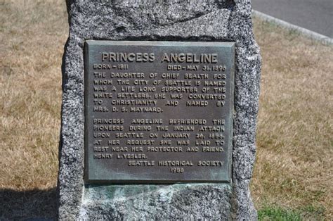 When the settlers arrived, the eldest daughter of "Chief Seattle ...