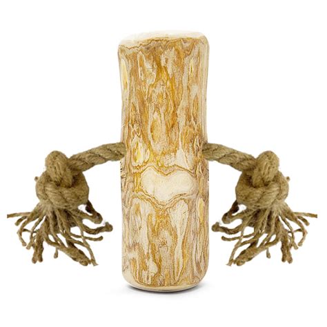 Buy Goofy Tails Coffee Wood with Coconut Choir Rope Dog Toys| Natural ...