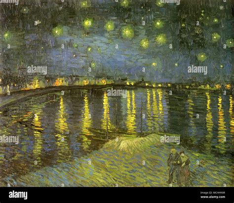 Van gogh starry night over the rhone hi-res stock photography and ...