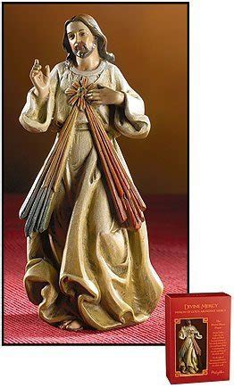 Buy Divine Mercy Jesus Christ Sacred Heart Resin Statue w/ Prayer ...