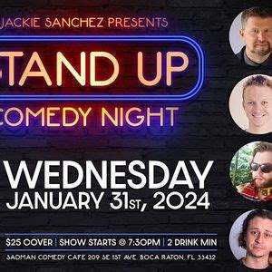 Jackie Sanchez at Sadman Comedy Cafe, Boca Raton, Sadman Comedy Cafe ...