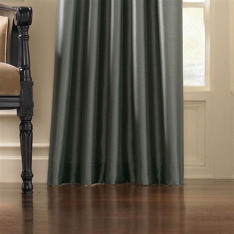 Buy Curtainworks Marquee Faux Silk Pinch Pleat Curtain Panel, 30 by 84 ...
