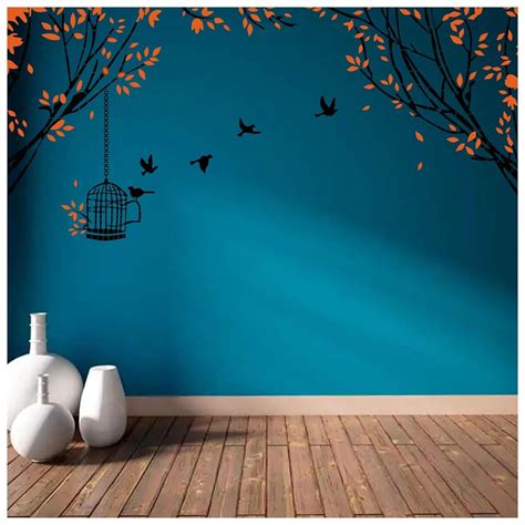 Birds Time to Fly Wall Design Stencil (KHSNT393) – Kayra E Commerce ...