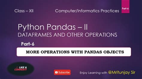 Image result for Class 12 Python Pandas