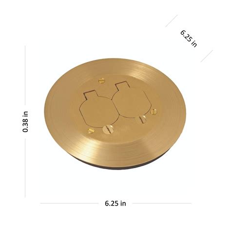 Hubbell-Raco Round Floor Box Kit with Duplex Device Nepal | Ubuy