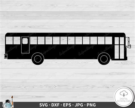 Buy Bus SVG Transportation Clip Art Cut File Silhouette Dxf Eps Png Jpg ...