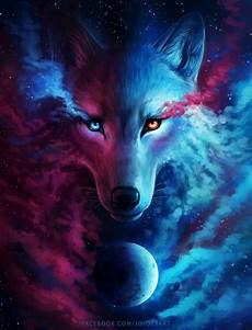 Wolf Galaxy Wallpaper Cool Drawings by Where Light And Darkness Meet Process By Wolf Galaxy Wallpaper Cool Drawings