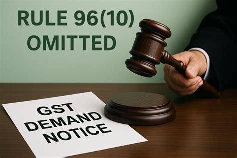 Refund demand under Rule 96(10) quashed as Gujarat High Court held ...