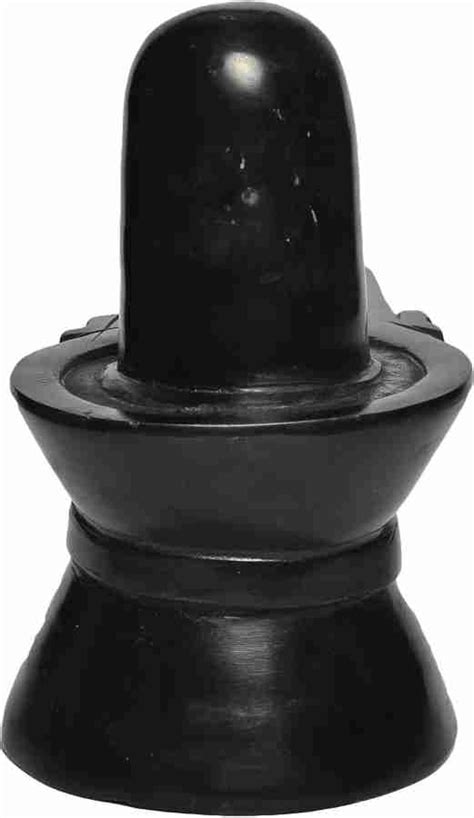 Artist Haat Hand Carved Black Marble Shiva Lingam Decorative Showpiece ...