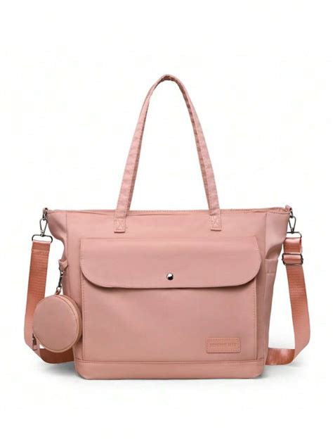 1pc Fashion One Shoulder Mommy Bag, Large Capacity Diaper Bag, Portable ...