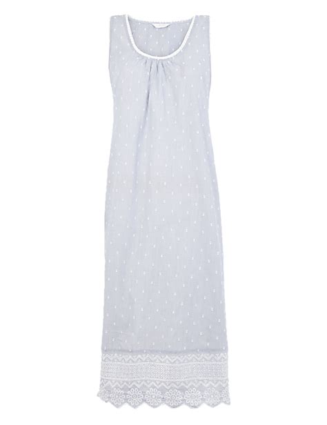 Buy Pure Cotton Embroidered Nightdress at Marks & Spencer