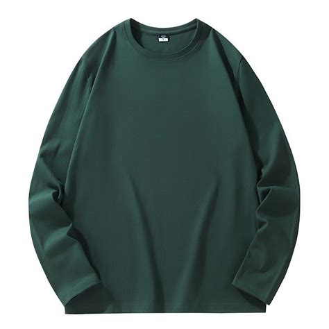 Mens Sweatshirts Crewneck Long Sleeved Casual Solid Color Sweatshirt ...