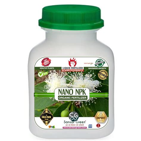 Sansar Green® Nano NPK Organic Liquid Fertilizer for all Plants Growth ...