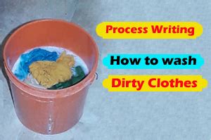 Process of washing dirty Clothes