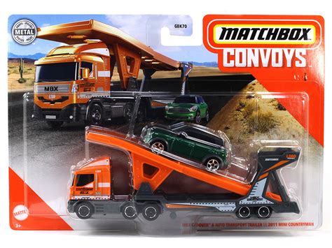 MBX Cabover & Auto Transport Trailer 2011 Mini Countryman 1:64 Matchbox ...