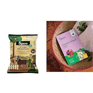 Ugaoo Cow Dung Manure Fertilizers for Plants & Home Gardening - 1 kg ...