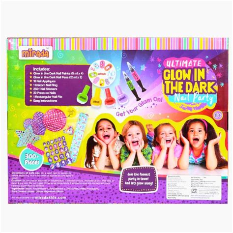 Mirada Ultimate Glow Nail Party Nail Art Kit for Girls – Juplay World
