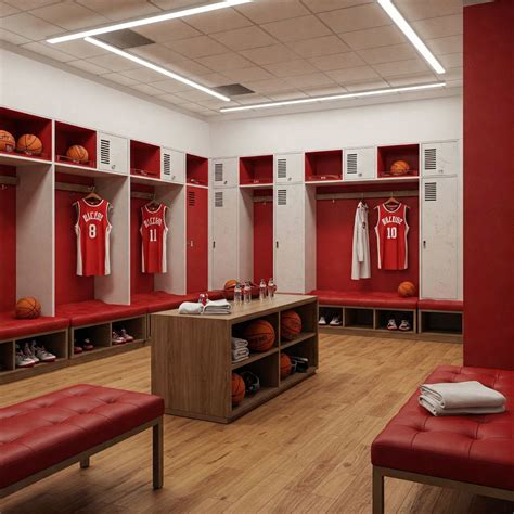 Basketball locker room