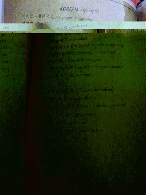 Menu at The Little Prince Restaurant, Udaipur