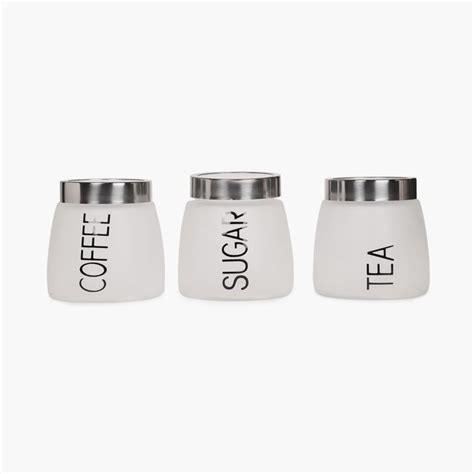 Buy Vienna Tea Coffee Sugar Container-Set Of 3 Pcs. from Home Centre at ...