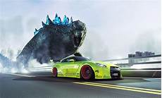 Godzilla Gtr Wallpaper by Godzilla Finally Meets The Nissan Gt R Gtspirit Godzilla Gtr Wallpaper