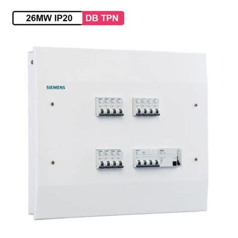 Siemens DB TPN Single Door 6Way 26MW IP20 | mykit | Buy online | Buy ...