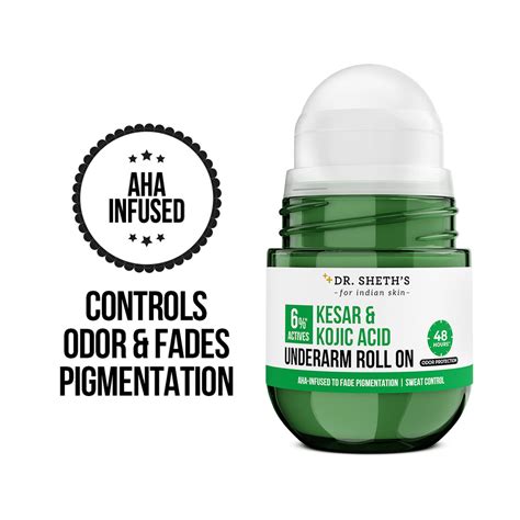 Kesar & Kojic Acid Underarm Roll On - 50ml – Dr Sheth's