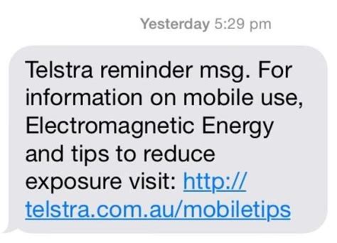 Telstra Australia's largest mobile phone company sends customers text ...