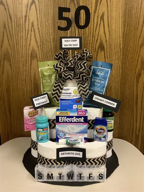 50th Birthday Gift Basket Ideas