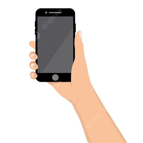 Right Hand Holding A Cell Phone Vector, Right Hand, Holding Phone, Cell ...