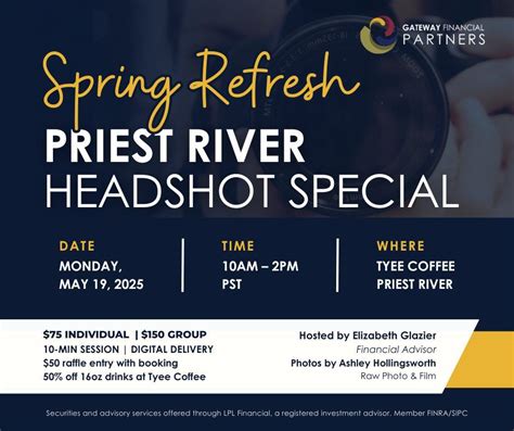 Spring Refresh - Professional Headshot Special, Tyee Coffee Company ...