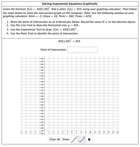Image result for Solving Exponential Equations Graphically