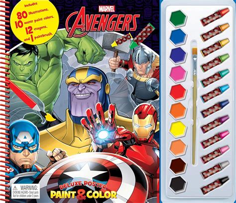 Marvel Avengers Infinity Deluxe Poster Paint & Color : Phidal ...