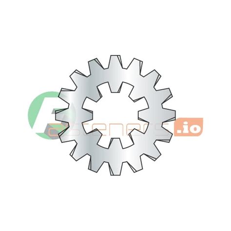 Newport Fasteners Internal/External Tooth Lock Washer, For Screw Size 5 ...