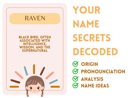 Raven - Girl Name Meaning and Pronunciation