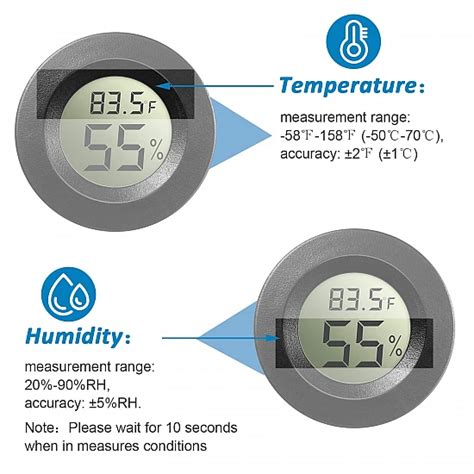 Round Electronic Thermometer & Hygrometer
